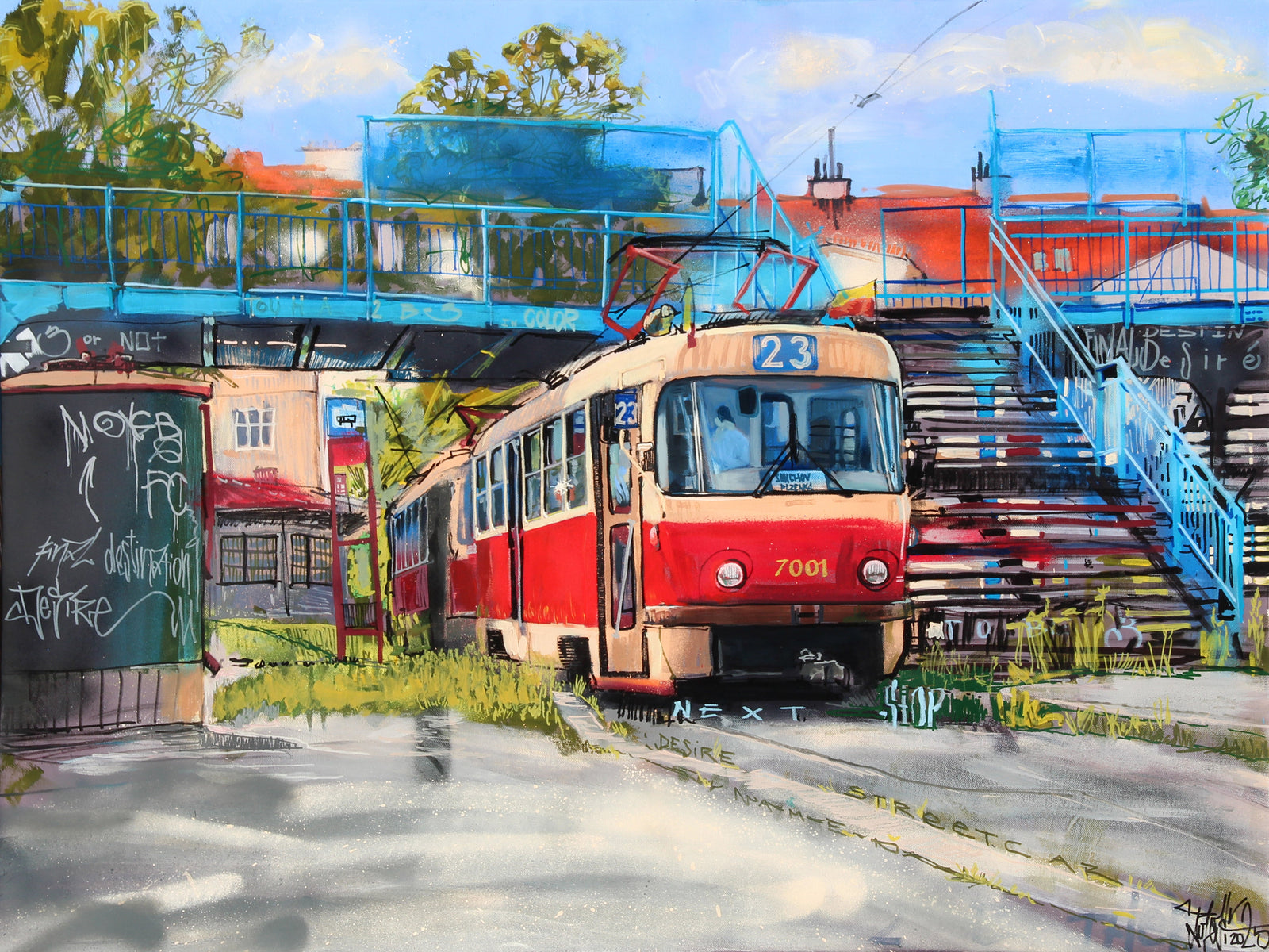 Tram named desire for color - ORGINÁL PRODÁN